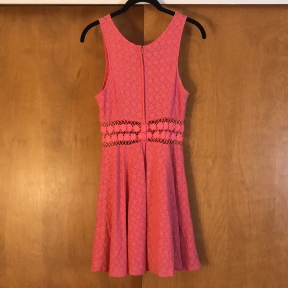 Free People Dress Daisy Pink Crochet Lace Skater size 2 - Picture 3 of 16